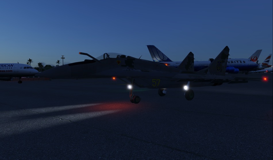 MiG-29_Landed-night