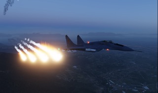 MiG-29_Drops-flares