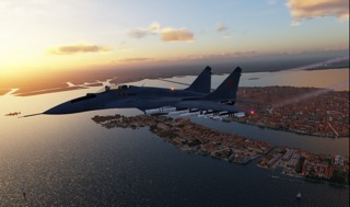 MiG-29_Venezia-sunset